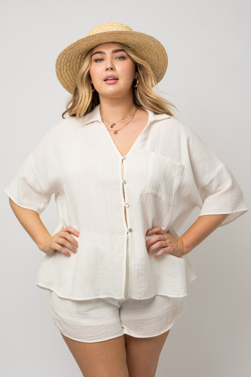 White loose blouse 2