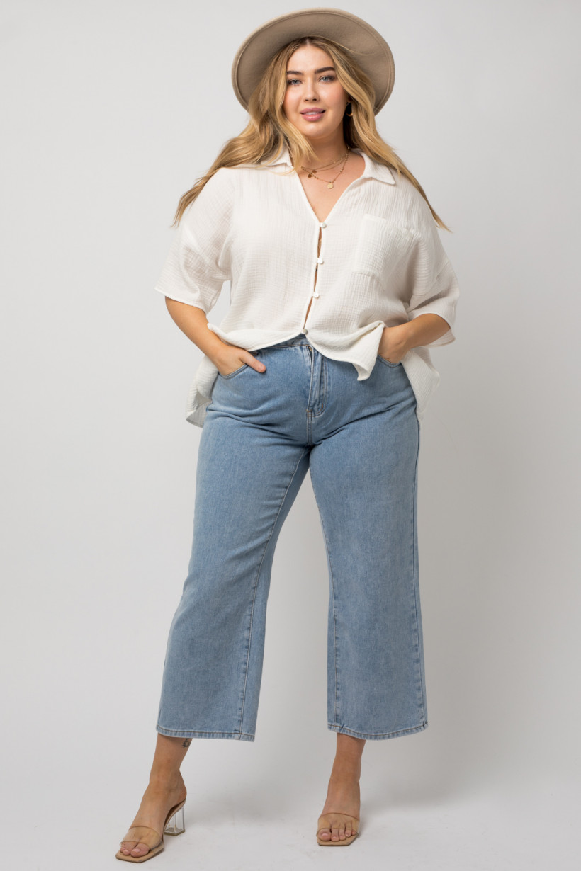 White loose blouse 3